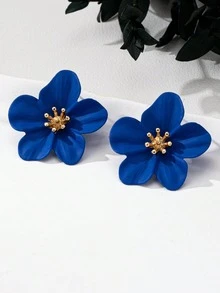 Elegant Floral Design Earrings, Bohemian Cute Style, Lovely Gift For Women, Casual Daily Wear - Floral Design Earrings - View 6