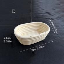 1pc 9.06/9.84/11.02/11.81 Inch White Baguette Bread Proofing Basket, Bread Dough Fermentation Tool, Baking Supplies, Home Rattan Bread Proofing Basket With Cloth Liner - White - View 15