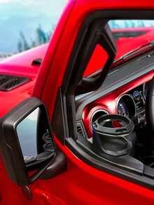 适用于JL和JT（2018-2025）的定制杯架 - 高强度ABS材质车门安装支架，带锁环，无需钻孔安装，可放置水瓶和易拉罐，左右通用，越野适用 - 車窗水杯架 - 查看 3