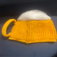 2pcs/Set Plush Beer Mug Hat - Funny Christmas Party Accessory, Soft Costume Prop, Suitable For Valentine's Day, New Year, Party, Spring/Summer - Yellow + Yellow - View 11