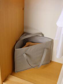 1pc Clothes Hanger Storage Bag, Triangular Design With Bottom Support Pad, For Home Wardrobe Organization