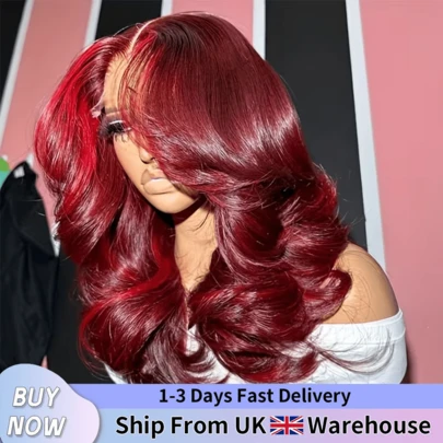 bling hair 200% Density 99J Burgundy Body Wave 13x6 13x4 Lace Front Human Hair Wigs 40 Inch Invisible Strap 13x6 13x4 Body Wave Human Hair Lace Frontal Wigs For Women Brazilian 99J Burgundy Red Wine Color Human Hair 13x6 Lace Frontal Wigs Pre Plucked Bleached Knots With Baby Hair Wigs For Women Everyday Party Use Needed Long Black Wig Versatile Hairpiece Sleek Hairstyle Realistic Hairpiece Beauty Accessory Beginner Friendly For Sports, Vacation, Halloween, Christmas, Festivals, Proms, Outdoor, Cosplay, Campus, School, Beach, Wedding, Camping, Holiday, Summer Outfits, Charming, Elegant, Casual, Y2K Fashion, SS25 Styles, For Daily Use