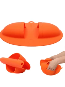 1pc Outdoor Barbecue Heat Resistant Protective Gloves | Kitchen & Camping Anti-Scald Gloves - Multicolor - View 7