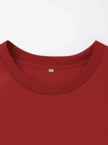 Women's Oversized Capybara Force Of Hate T-Shirt - Stylish And Comfortable Fitness/Gym Suit - 100% Cotton - On - 紅色 - 查看 6