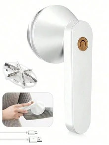 1pc Portable Rechargeable Electric Lint Remover, Efficient & Quick Removal Of Fuzz And Pilling On Clothes, Furniture And Carpets (1 Black) - Multicolor - View 14