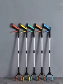 32-Inch Foldable Clip-On Grabber – A Practical, Lightweight Household Tool Suitable For The Elderly And Home Cleaning, Ideal For Reaching And Picking Up Objects - Multicolor - View 2