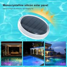 Outdoor LED Solar Pool Lights IP65 Waterproof 3 Timer 9 Lighting Floating Lamp For Garden Pool Party Decoration