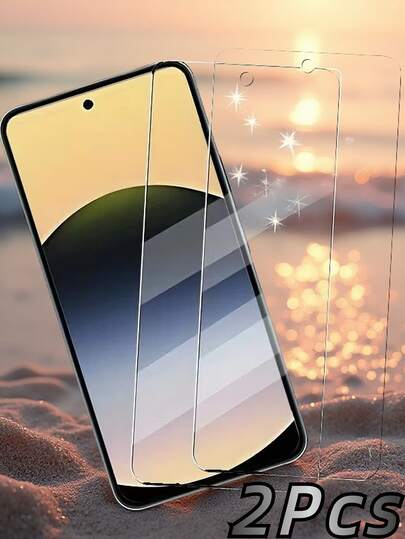 2pcs OPPO/Vivo/Realme Phone Screen Tempered Glass Protector, Suitable For A76/A78/V25E/V21/V20/A7X/A36/A72/Y3/K10/A73/A92/A74/Y70/A3/A54/A5S And More Models, Full Screen Coverage No Borders, Easy Installation. "Screen Protector/Phone Screen Protector/Tempered Glass/Phone Accessories"