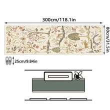 1 tấm thảm trải sàn phong cách đồng quê cổ điển - Họa tiết động vật hoang dã, cây cối, hoa lá, thích hợp cho hành lang, phòng tắm, nhà bếp, lối vào, phòng ngủ, phòng khách, có thể giặt máy, trang trí nhà cửa. - Nhiều màu - Xem 15