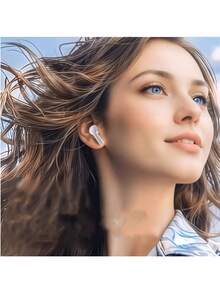 Tai nghe Bluetooth không dây TWS trong suốt, chống ồn ENC, màn hình LED hiển thị nguồn kỹ thuật số, âm thanh nổi, thích hợp cho thể thao và làm việc. - Nhiều màu - Xem 3