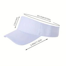 男女通用卡车帽棒球帽网眼可调节透气按扣遮阳帽户外帽，聚酯纤维材质 - 白色 - 查看 3