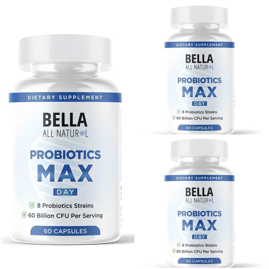 Miriyalyad Probiotics - 100 Billion CFU, Probiotics For Gut Health, Prebiotics + Enzymes + Saw Palmetto + Cranberry, Daily Probiotic For Digestive Health[Free Shipping ] - 3件 - 查看 1