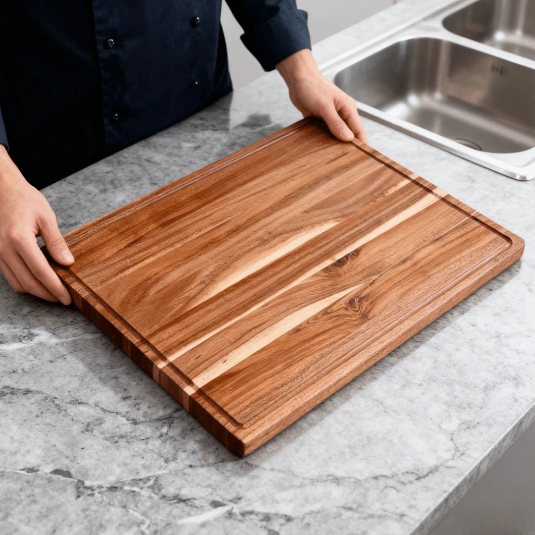 Upgraded Large Cutting Board, Made Of High-Quality Wooden Material, , Durable Wooden Block, Suitable For Meat, Cheese, Bread, Vegetables And Fruits, Ideal Kitchen Tool, Perfect Gift For Family And Friends, Dorm Life And Ramadan, Kitchen Accessory, Eid Al-Fitr