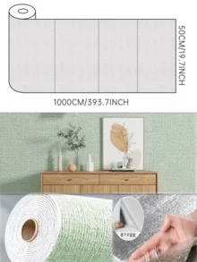 3D Linen Wallpaper Wall Sticker, Indoor Heat Insulation And Waterproof, Thickened To Increase Room Warmth. 3D Modern Decorative Wall Sticker, Easy To Peel And Stick, Trimmable, Easy To Install, Suitable For Home Decor. - Multicolor - View 16