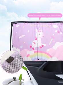 1 pieza Cortina para ventana de coche de malla transparente de doble capa, que aísla el calor y bloquea la luz - Multicolor - Ver 3