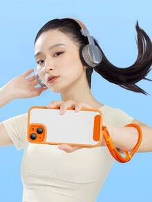 Adjustable Anti-Theft Phone Lanyard, Diagonal Long Strap, New Smart Phone Wrist Strap Accessory, Anti-Lost Anti-Drop Polyester Braided Phone Chain, High-End Phone Decoration, Purple/Black, Sturdy And Durable Metal Pendant, Frees Up Hands For Outdoor Sports, Running, Carrying Baby, Birthday Gift For Family And Friends