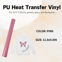 Fluorescent PU Heat Transfer Vinyl Material, Suitable For T-Shirts And Bags, Iron-On Vinyl Material, Suitable For All Cutting Machines, Easy To Cut - Multicolor - View 21