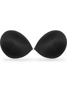 2/1片装隐形粘性文胸，增强粘性——可重复使用，无背带聚拢支撑，适用于婚纱和晚礼服