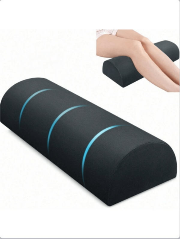 Orthopedic Leg Positioning Pillow, Suitable For Supine And Side Sleeping Postures, Memory Foam Crescent-Shaped Support Pillow To Support Knees And Ankles, Elevate Legs, Relieve Lower Back Pain, Post-Surgery Recovery And Sciatica - Suitable For Adults, Elderly And Pregnant Women (Excellent Mother's Day/Father's Day Gift)