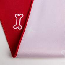 1 pieza Babero con estampado de huella de mascota, bufanda suave y cómoda para perro, toalla para babeo de cachorro, pañuelo con diseño de gato, accesorio para fotografía, impermeable y resistente a la suciedad, adecuado para todas las estaciones, también como regalo - Rojo - Ver 7