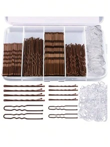 300pcs Basic Hairpin Styling Set, U-Shaped Clips & Straight Clips, School Stuff, Gifts, Hair Accessories, Head Accessories - Combination 300 Pieces - View 14