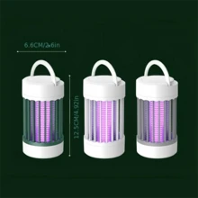 Repellente elettronico per zanzare USB, lampada elettrica antizanzare, uccisore di zanzare. Trappola per zanzare a onde ultraviolette, elettrocuzione a 360°, compatto e portatile, adatto per casa, esterno, dormitorio e altri scenari, un ottimo assistente repellente per zanzare. - Bianco - Visualizzare 9