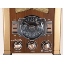 BOSSNEY radios,radio am fm portátil con bocinas de Bluetooth, radios de comunicación,con reloj,radio retro,reproducción de tarjetas USB TF, radio recargable solar/USB-C, altavoz doble, radios transistores portátiles AM FM, radio Bluetooth,1200mAh,BT, FM, AM, SW, USB, TF, AUX - Dorado - Ver 7