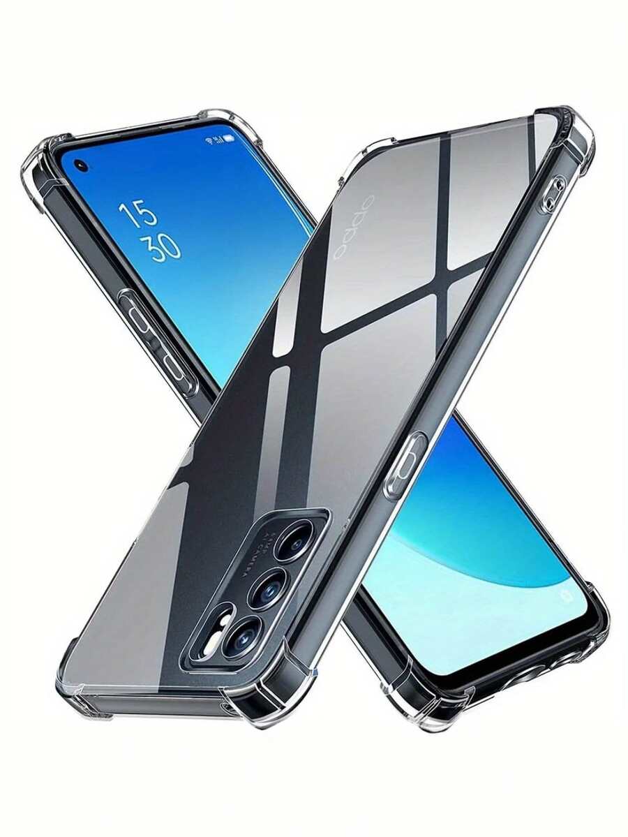 Funda de teléfono transparente diseñada para OPPO Reno 6 5G/Reno 6 Pro 5G - Resistente a impactos, protección contra caídas, lente de cámara y parachoques flexible de TPU con esquinas reforzadas - transparente - Ver 1