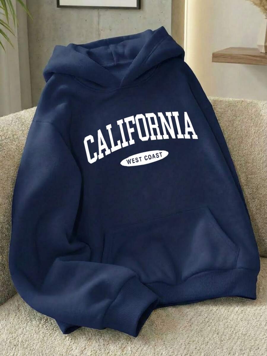 Sudadera Cool con Estampado California - Azul Marino - Ver 1