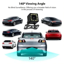 Wide Angle HD Car Rearview Camera Rear View Video For Vehicle Backup Reverse 12 LED Night Vision Parking