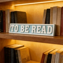 1pc 3D Printed Bookshelf Bookmark - To-Read Sign, Pink Plastic Bookend, Lightweight And Durable, Suitable For Book Lovers, Readers, Libraries Or Home Organization - Multicolor - View 4