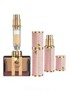 1 pieza Atomizador mini portátil lujoso y elegante, con diseño de llenado por la parte inferior, botella de spray de perfume recargable, botella de perfume de viaje recargable, tus necesidades de viaje y negocios - Multicolor - Ver 2