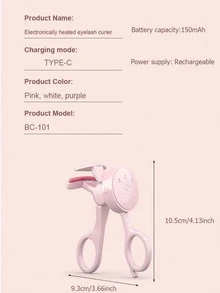 USB Rechargeable Electric Eyelash Curler, Heated Eyelash Curler With 3 Temperature Settings, Anti-Scald Brush Head, Suitable For All Eye Shapes, Portable Eyelash Styling Tool - Multicolor - View 11