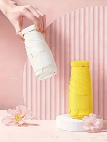 Women's Ultra-Light Compact 6-Fold Umbrella, 99% UV Protection, Dual-Use Sun & Rain Travel Umbrella