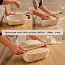 1pc Round And Oval Proofing Baskets With Liners, Baking Tools For Sourdough Bread Making And Fermentation - Multicolor - View 11