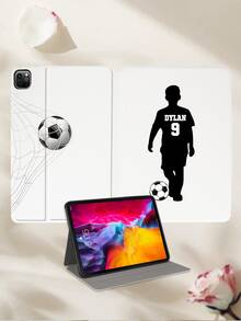 1pc Customized Polka Dot Protective Leather Case Compatible With Ipad Pro 13, IPad Air 13, Anti-Drop, Suitable For Couples, Family, Pets, Children