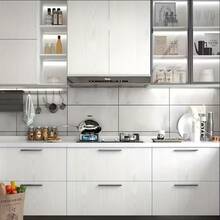 Vintage Wood Grain Self-Adhesive Wallpaper, Wear-Resistant Thickened Easy To Clean Waterproof Wallpaper, Faux Wood Texture Appearance, Easy To Tear And Stick, Heat-Resistant Desk Sticker, Furniture Transformation Sticker Film, Kitchen Cabinet Countertop Mat Desk Wardrobe Old Door Wood Grain Renovation Sticker Film, Durable Home Decor - White - View 6