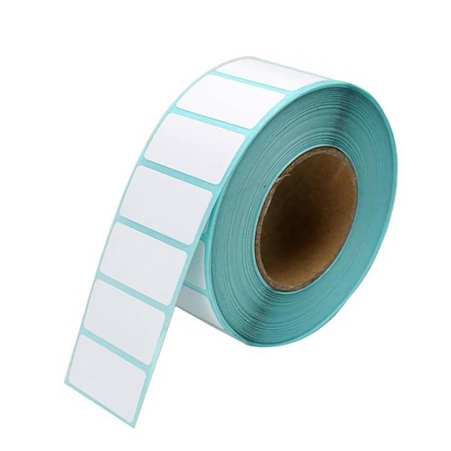 1000pcs/Roll Self-Adhesive Blank Labels, 3cm*2cm Handwritten Labels, Multi-Purpose Classification Index Stickers Suitable For Product Price Tags, Date Labels, Storage Box Labels, Daily Office Differentiation Classification Label Stickers - White - View 1