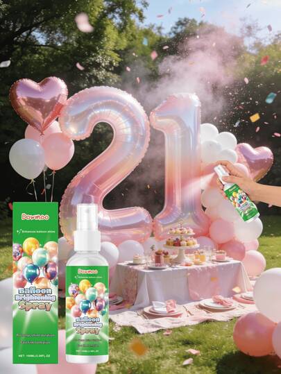 100ml Balloon Shine Spray, Enhances Balloon Appearance With Long-Lasting Glossy Shine, Suitable For Party Decoration And Holiday Scenes