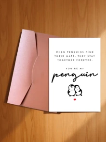 A Set Of Penguin Valentine's Day Cards, Suitable For Boyfriend, Girlfriend, Husband, Wife, Romantic Anniversary Cards, 'You Are My Penguin,' Lifelong Partner - Style 1 - View 20