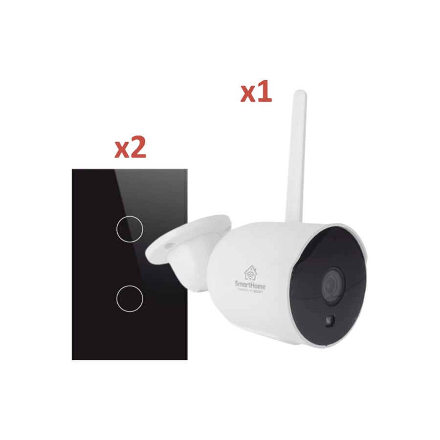 KIT 1 camara Wifi y 2 apagadores inteligentes Wifi - Tipo de Enchufe A USA (110-127V) - Ver 1