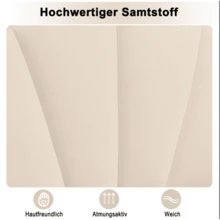 Bed Frames - Beige + Velvet - View 8