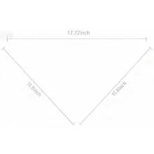 1 pieza Babero con estampado de huella de mascota, bufanda suave y cómoda para perro, toalla para babeo de cachorro, pañuelo con diseño de gato, accesorio para fotografía, impermeable y resistente a la suciedad, adecuado para todas las estaciones, también como regalo - Rojo - Ver 2