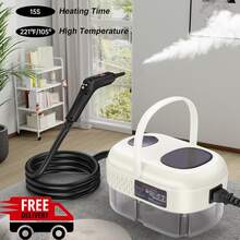 Handheld Steam Cleaner, 2500W High-Pressure Steam Cleaner, Multi-Purpose Household Steam Cleaner, Car Accessories Cleaner, Portable Steam Cleaner For Kitchens, Furniture, Grout, And Tiles - US A Type Plug(110-127V) - View 2