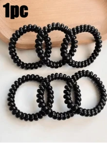 6pcs Spa Headbands, Makeup Headbands, Facial Wash Headbands, Skincare Headbands, Pink Velvet Fluffy Sponge Headbands, Bow, Scrunchie, Spa Headbands, Wristbands, Women & Girls Hair Accessories Set - Multicolor - View 12