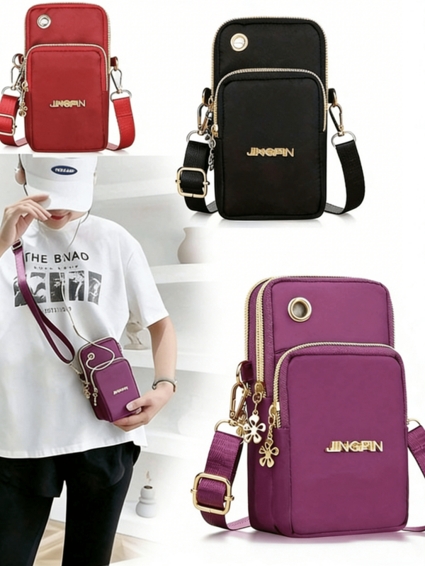 Women's Casual Clutch Bag, Multi-Function Phone Pouch With Detachable Wrist Strap