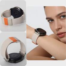 Minimalist Magnetic Nylon Strap 18/20/22mm Compatible With Samsung Galaxy 7/6 Garmin/Hua Wei GT6 - 20mm - View 14