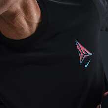 Nike Ja Morant Comfortable Soft Knit Fashionable Short Sleeve T-Shirt, Black - Black - View 5
