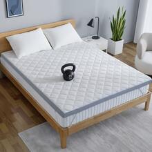 3" Extra Firm Mattress Topper, High-Density Foam Bed Pad With Washable Cover, Back Pain Relief, CertiPUR-US Certified - White - View 1