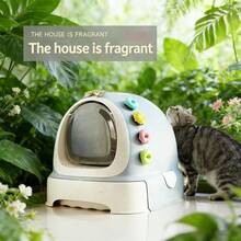 四件套猫砂盆除臭剂 - 消除异味，清新空气，在猫窝和猫砂盆中留下持久香味，舒缓敏感猫咪，营造清洁健康的猫咪环境 - 彩色 - 查看 4
